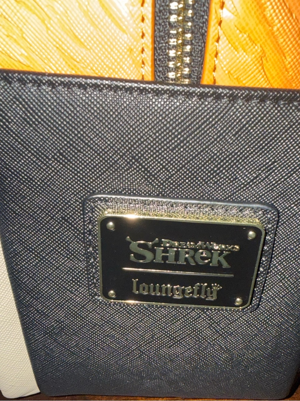 Loungefly Shrek Donkey and Puss in Boots Trio Triple Pocket/Zip Backpack NWT 💚 - Picture 6 of 12